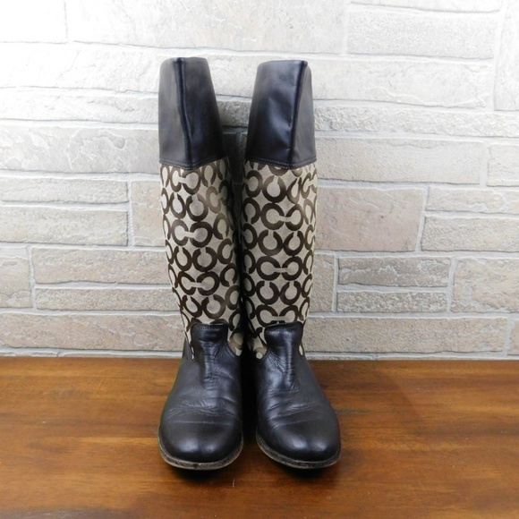 Coach Shoes - COACH Chrissi Monogram Boots